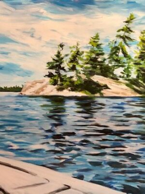 Painting of Cruising Past The Island by Jenny Gordon