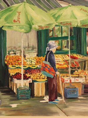 Painting of Kensington Market Toronto by Jenny Gordon