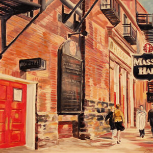 Painting of Massey Hall Theatre Toronto by Jenny Gordon