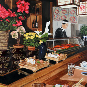 Painting of Shogun Sushi Toronto by Jenny Gordon