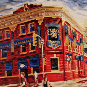 Painting of The Brunswick House Toronto by Jenny Gordon