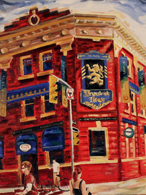 Painting of The Brunswick House Toronto by Jenny Gordon