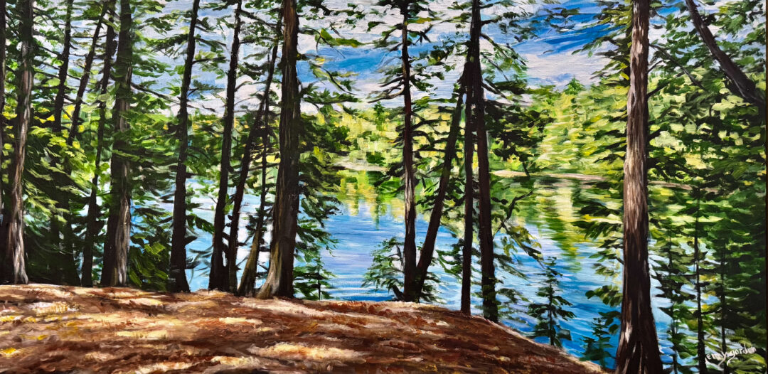 Through the trees